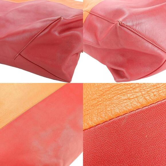 CELINE Orange Leather Tote Bag - Picture 5 of 11